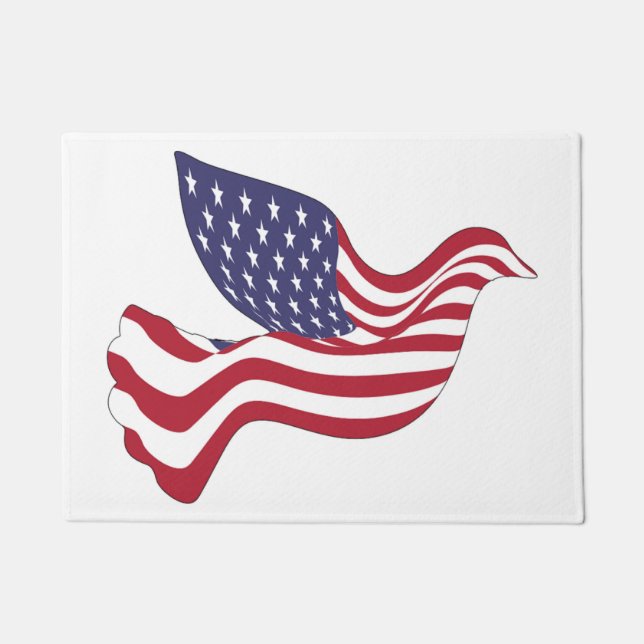 AMERICAN PEACE DOVE DOORMAT (Front)