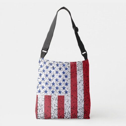 American Peace Flag American State National Crossb Crossbody Bag