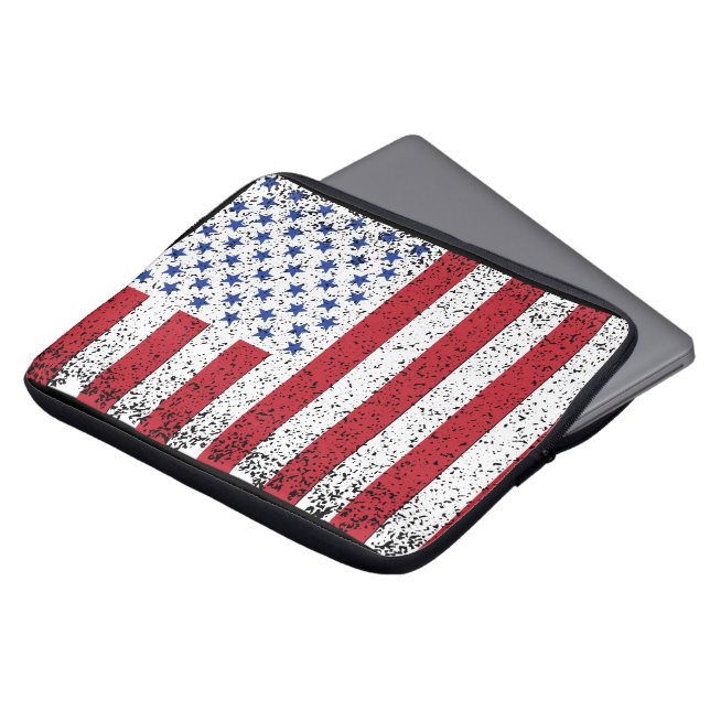 American Peace Flag American State National Laptop Sleeve (Front Top)