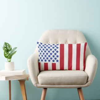 American Peace Flag American State National Lumbar Lumbar Pillow
