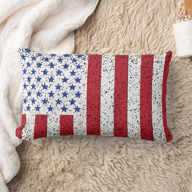 American Peace Flag American State National Lumbar Lumbar Pillow (Blanket)