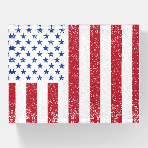 American Peace Flag American State National Paperweight