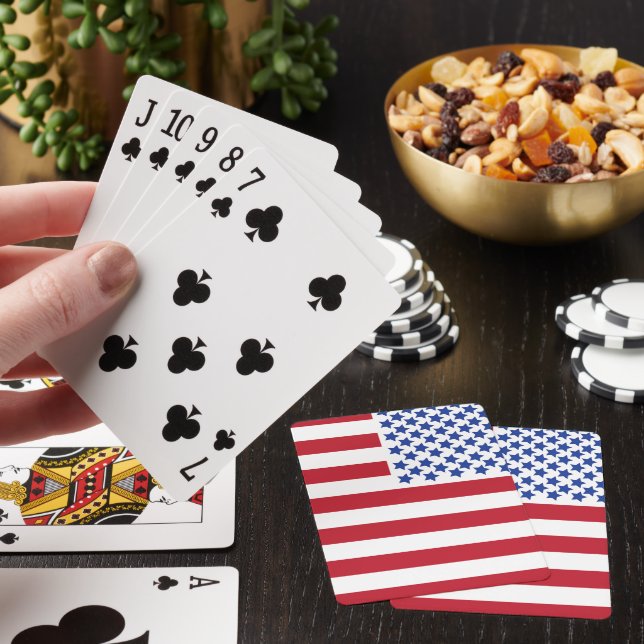 American Peace Flag American State National Playin Poker Cards (In Situ)