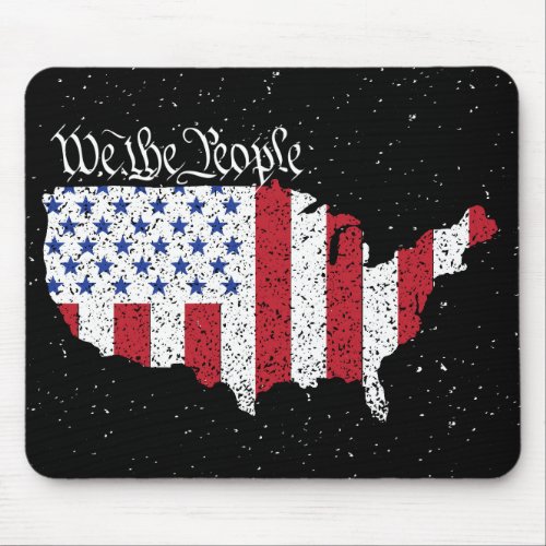 American Peace Flag We the People America Mouse Pa Mouse Pad