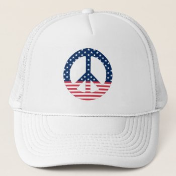 American Peace Sign Hat by calroofer at Zazzle