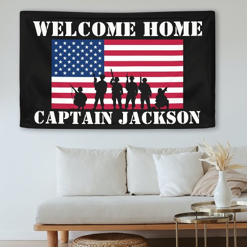 American Personalized Army Graduation Card Banner