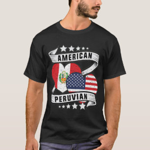 American Peruvian flag shirt