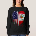 American Peruvian Hispanic Heritage Month Peru Fla Sweatshirt