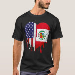 American Peruvian Hispanic Heritage Month Peru Fla T-Shirt