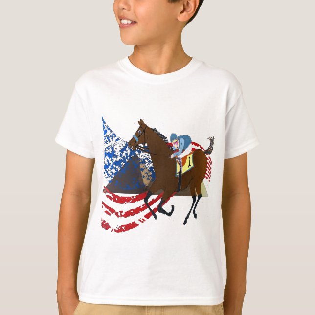 american pharaoh  horse racing design T-Shirt (Front)