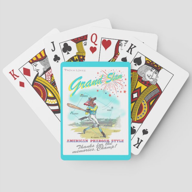 American Pharoah Grand Slam Tribute Poker Cards (Back)