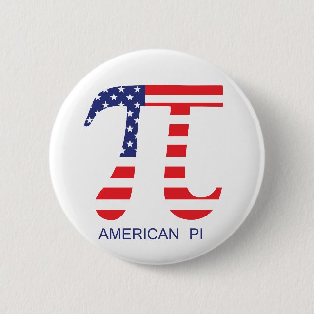 American Pi Pinback Button (Front)