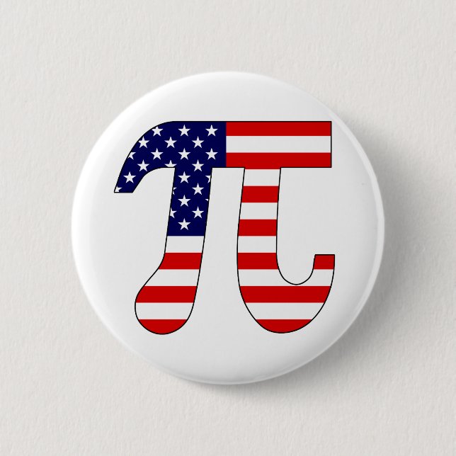 American Pi Pinback Button (Front)
