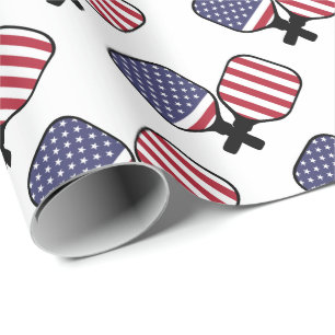 American pickleball wrapping paper