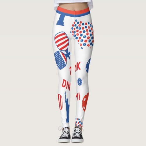 American Pickleballs XL tile size Leggings