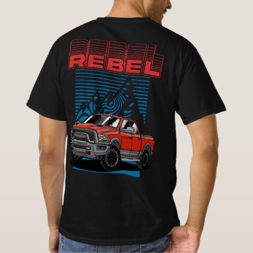 American Pickup Truck RAM 1500 Rebel T_Shirt