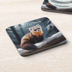 American Pine Marten Beverage Coaster