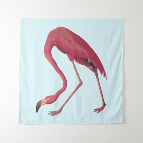 American Pink Flamingo Vintage Art Tapestry