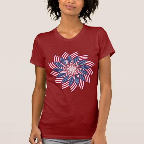 American Pinwheel T_Shirt Dark