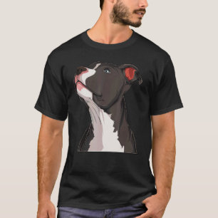American Pit Bull Pitbull Terrier Dog Head Dog Can T-Shirt