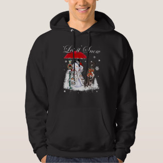 American Pit Bull Santa Dog Christmas Snowman Xmas Hoodie