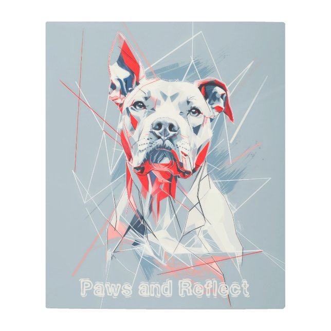American Pit Bull Terrier Abstract Fractal Art (Front)