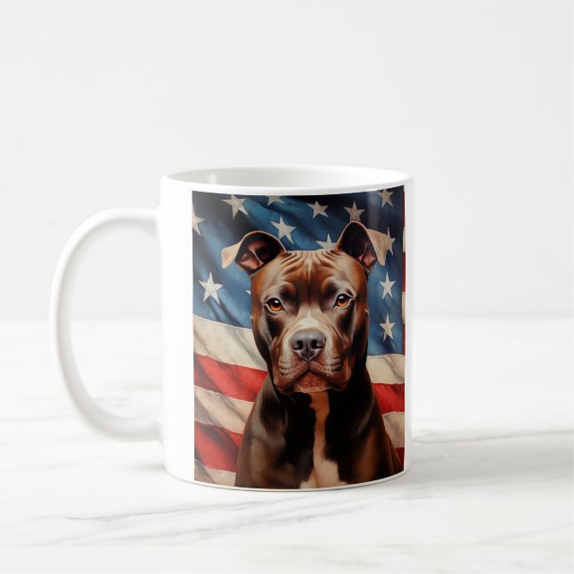 American Pit Bull Terrier Coffee Mug (Left)