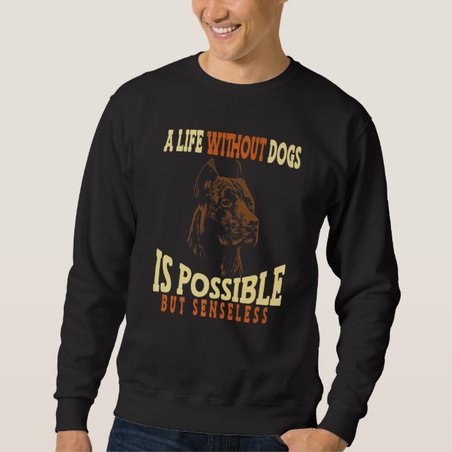 American Pit Bull Terrier Dog Breed Sweatshirt (Front)