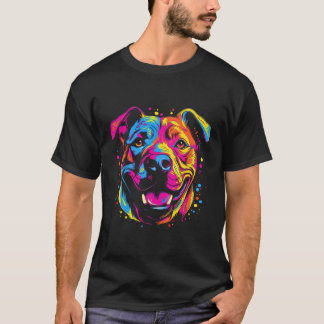 American Pit Bull Terrier Dog Vintage Style T-Shirt