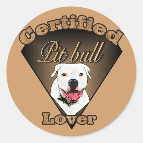 American Pit Bull Terrier Gifts Classic Round Sticker