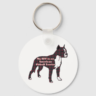 American Pit Bull Terrier Gifts Keychain