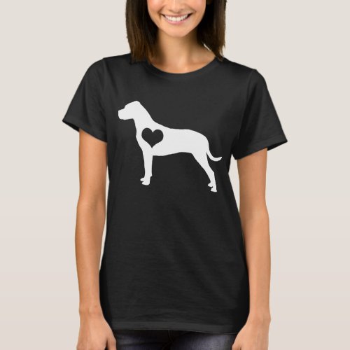 American Pit Bull Terrier Heart Dark T_Shirt