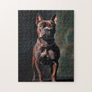American pit bull terrier jigsaw puzzle