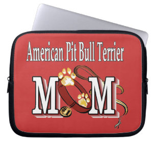 American Pit Bull Terrier MOM Laptop Sleeve
