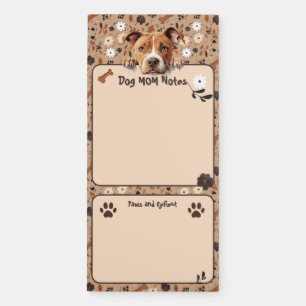 American Pit Bull Terrier Mom Notes Paws & Reflect Magnetic Notepad