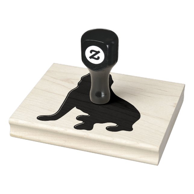 American Pit Bull Terrier Silhouette Rubber Stamp (Stamp)