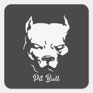 American Pit Bull Terrier T-Shirt Button Square Sticker