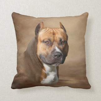 American Pit Bull Throw Pillow