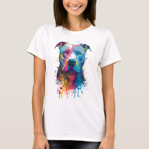 American Pitbull - Graffiti Ink Splash T-Shirt