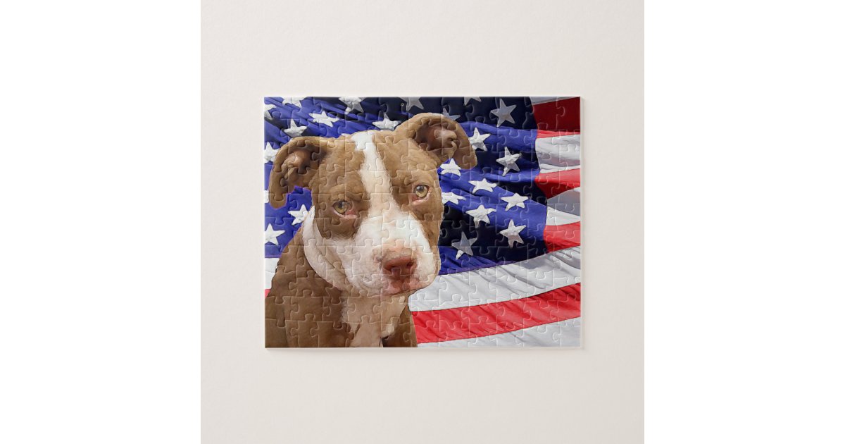 Pitbull dog jigsaw puzzle