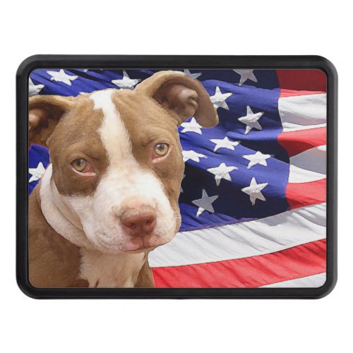 American Pitbull Terrier pup Tow Hitch Cover