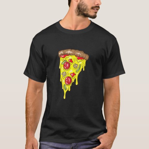American Pizza Slice Salami T_Shirt