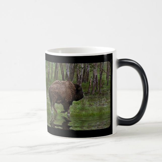 American Plains Buffalo Bison Artwork Coffee Mug (Right)