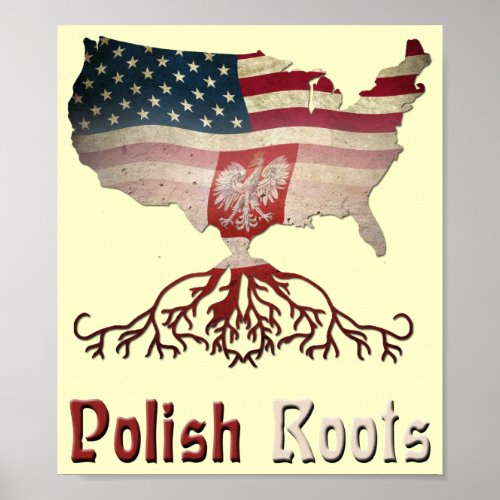 American Polish Roots Poster
