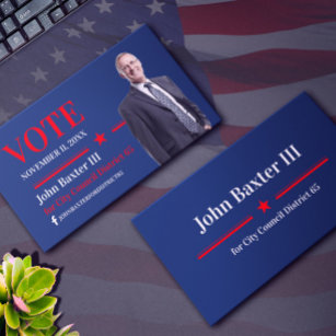 American Political Office Business Card