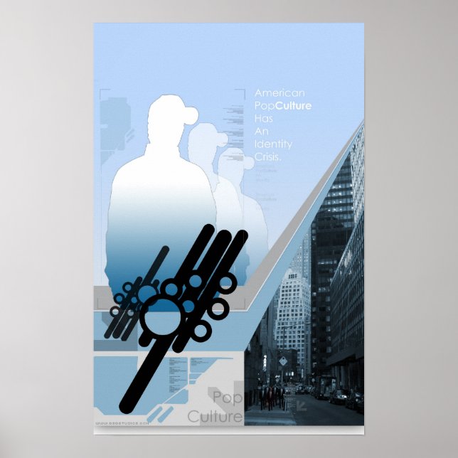 American Pop Culture Identity Crisis Poster (Front)
