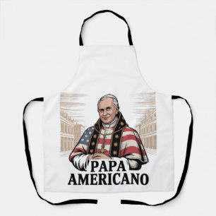 American Pope Leo Catholic Church Christian Faith Apron