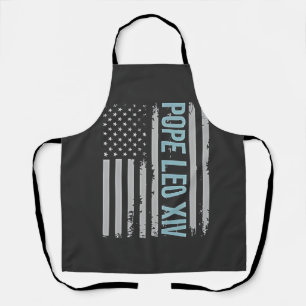 American Pope Leo Catholic Church Christian Faith Apron