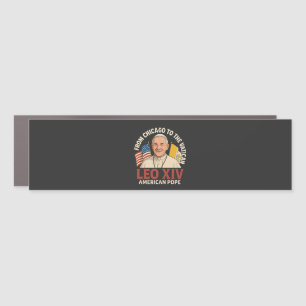American Pope Leo Catholic Church Christian Faith  Car Magnet