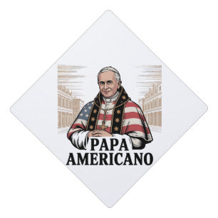 American Pope Leo Catholic Church Christian Faith Graduation Cap Topper